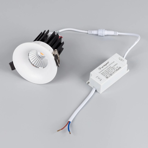 Светильник MS-FOGGY-BUILT-R86-10W Day4000 (WH, 60 deg, 230V) (Arlight, IP54 Металл, 5 лет)