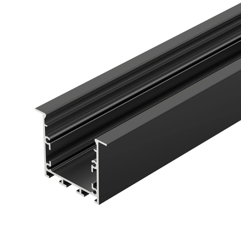 Профиль LINIA49-F-М-2500 BLACK (Arlight, Алюминий)