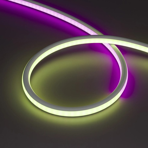 Лента герметичная SPI-WAVE-TOP-G200-18x15mm 24V RGB PX2 (26 W/m, IP54, 5m, wire x1) (Arlight, Вывод прямой, 3 года)