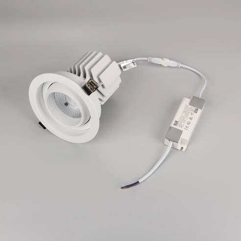 Светильник MS-VORTEX-BUILT-R135-30W Day4000 (WH-WH, 50 deg, 230V) (Arlight, IP20 Металл, 5 лет)