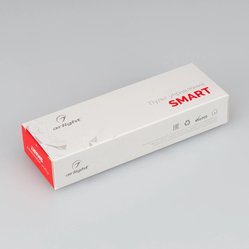 Пульт SMART-R43-RGBW Black (1 зона, 2.4G) (Arlight, IP20 Пластик, 5 лет)