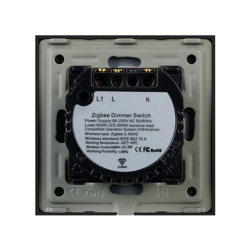 Светорегулятор сенсорный с Zigbee управлением SWT-OMALI-SD3-ZB-BK (250V, 500W) (Arlight, Стекло)