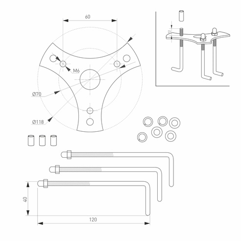 Светильник LGD-STEM-BOLL-H900-10W Warm3000 (GR, 185 deg, 230V) (Arlight, IP65 Металл, 3 года)