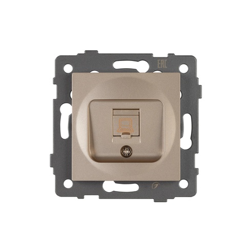 Механизм компьютерной розетки SCT-MPC1-PL-GD-V (RJ-45, CAT6) (Arlight, -)