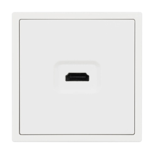 Механизм HDMI розетки SCT-NOBE-MHD1-SFPL-WH (Arlight, Белый кварц)