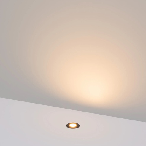 Светильник ART-PELURU-GROUND-R23-1W Warm2700 (GR, 100 deg, 24V) (Arlight, IP67 Металл, 3 года)