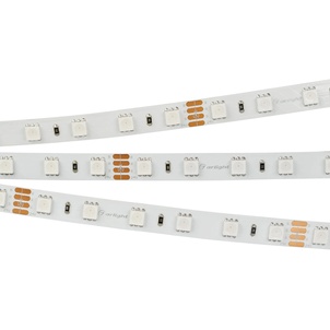 Лента светодиодная RT-B60-10mm 24V RGB (14.4 W/m, IP20, 5060, 5m) (Arlight, Открытый)