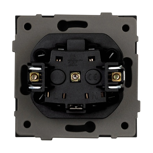 Механизм розетки влагозащищённый SCT-TENDO-MCP-SFPL-BK (230V, 16A) (Arlight, -)