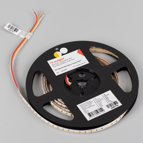 Лента RT-A240-8mm 24V Day-MIX (20 W/m, IP20, 5m) (Arlight, Изменяемая ЦТ)