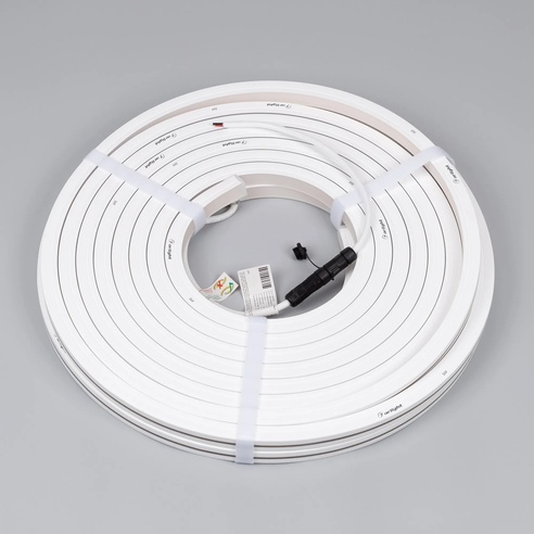 Лента светодиодная герметичная MOONLIGHT-TOP-X280-16x16mm 24V Warm 2700 (10W/m, IP67, 15m, wire x1) (Arlight, Вывод боковой, 5 лет)