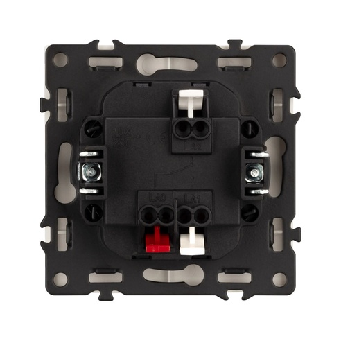 Механизм выключателя одноклавишный проходной LED SWT-NOBE-MKP1-SFPL-L-CA (230V, 10A) (Arlight, Кашемир)