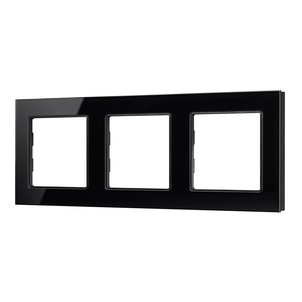 Рамка стеклянная FRM-GLARE-GS-3-BK (Arlight, -)