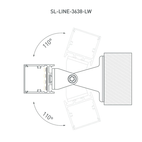 Профиль SL-LINE-3638-LW-3000 WHITE (Arlight, Алюминий)