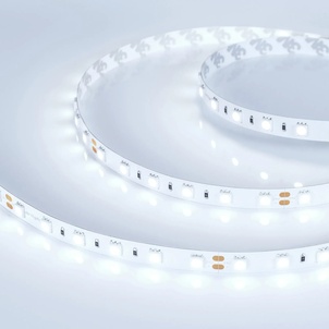 Лента светодиодная RT 2-5000 24V Cool 8K 2x (5060, 300 LED, LUX) (Arlight, 14.4 Вт/м, IP20)