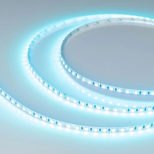 Лента светодиодная RT-G120-5mm 24V RGB (7.5 W/m, IP20, 3838, 5m) (Arlight, узкая)