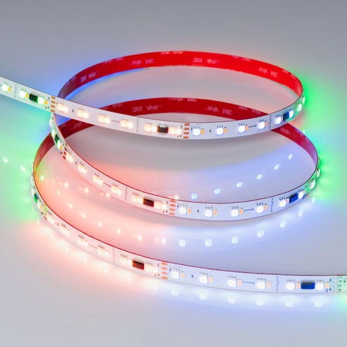Лента светодиодная SPI-BA120-12mm 24V RGBW-Day-PX6-BPT (16 W/m, IP20, 5060/2835, 5m) (Arlight, бегущий огонь)