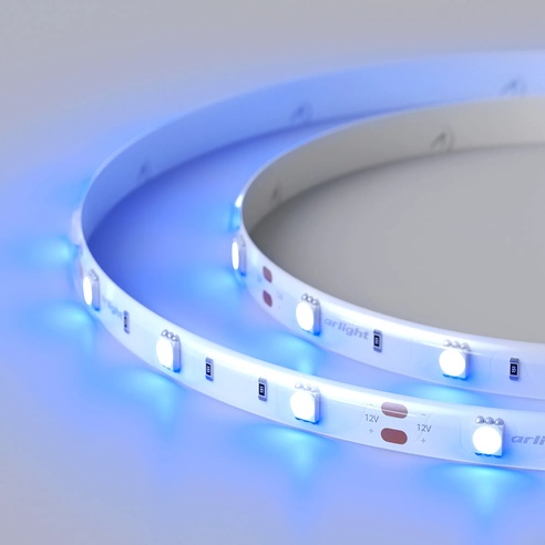 Лента светодиодная RTW 2-5000SE 12V Blue (5060, 150 LED, LUX) (Arlight, 7.2 Вт/м, IP65)