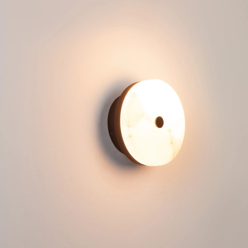 Светильник SP-MENTA-WALL-R165-12W Warm2700 (BK, 130 deg, 230V) (Arlight, IP20, Мрамор, 5 лет)