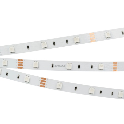 Лента светодиодная RT-B30-10mm 12V RGB (7.2 W/m, IP20, 5060, 5m) (Arlight, Открытый)