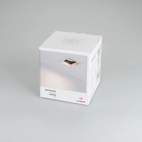 Светильник CL-KARDAN-S102x102-9W Warm (WH-BK, 38 deg) (Arlight, IP20 Металл, 3 года)