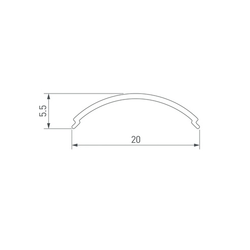 Экран SL-KANT-H16-3000 ROUND OPAL (Arlight, Пластик)