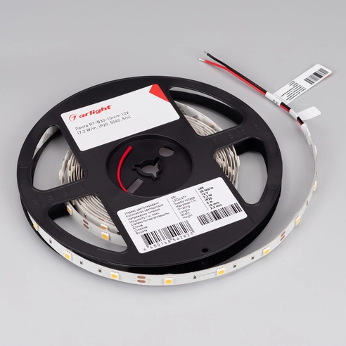 Лента светодиодная RT-B30-10mm 12V Day4000 (7.2 W/m, IP20, 5060, 5m) (Arlight, 7.2 Вт/м, IP20)
