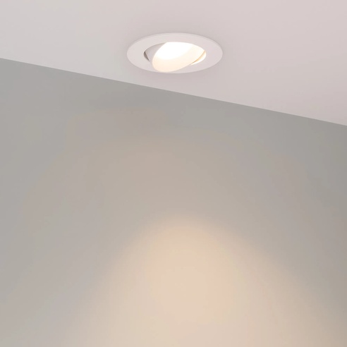 Светильник MS-ATOLL-BUILT-TURN-R94-10W Warm3000 (WH, 60 deg, 230V) (Arlight, IP54 Металл, 5 лет)