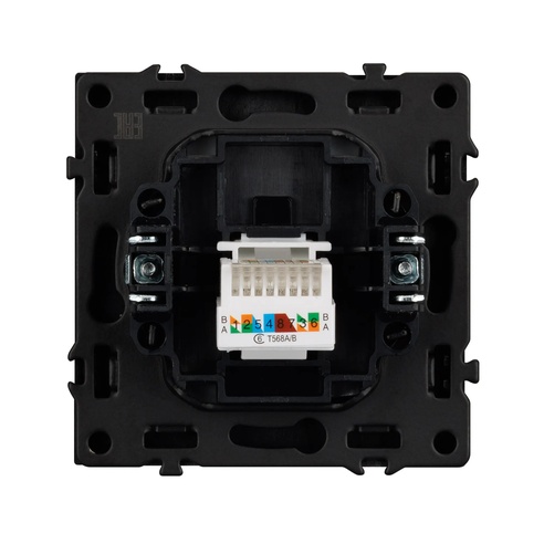 Механизм компьютерной розетки SCT-NOBE-MPC1-SFPL-BK (RJ-45, CAT6) (Arlight, -)