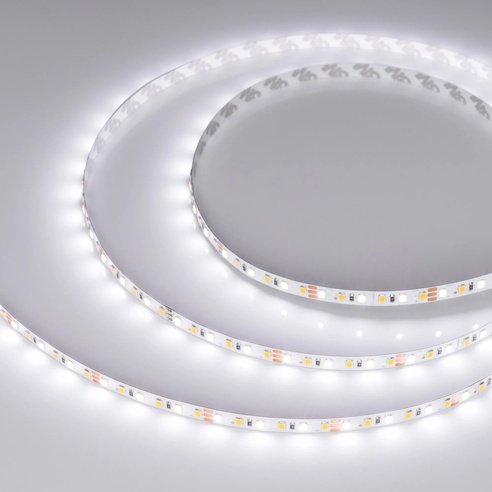 Лента светодиодная RT-A120-8mm 12V White-MIX (9.6 W/m, IP20, 2835, 5m) (Arlight, Изменяемая ЦТ)