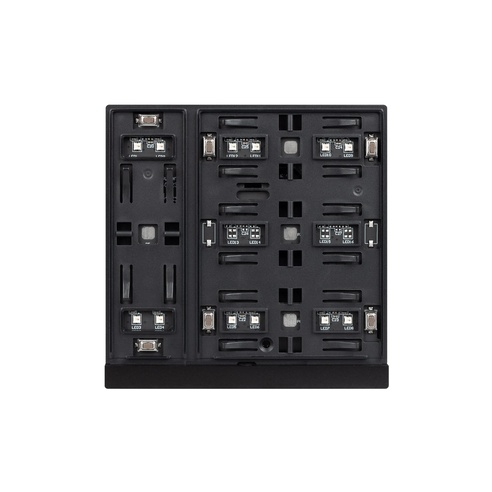 INTELLIGENT ARLIGHT Механизм панели KNX-303-22-IN Black (Bus) (IARL, IP20 Пластик, 2 года)