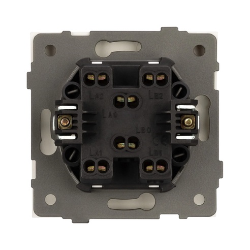 Механизм выключателя одноклавишный перекрёстный SWT-TENDO-MKX1-SFPL-WH (230V, 10A) (Arlight, -)