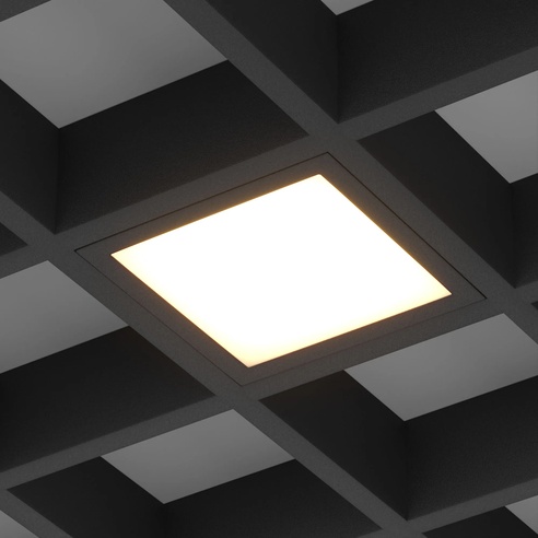 Светильник DL-GRIGLIATO-S190x190-24W Warm3000 (BK, 100 deg, 230) (Arlight, IP40 Металл, 5 лет)