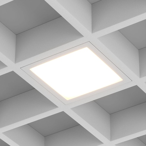 Светильник DL-GRIGLIATO-S140x140-18W Warm3000 (GR, 100 deg, 230) (Arlight, IP40 Металл, 5 лет)
