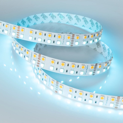 Лента светодиодная RT-B144-19mm 24V RGBW-Warm (32 W/m, IP20, 5m) (Arlight, Открытый)