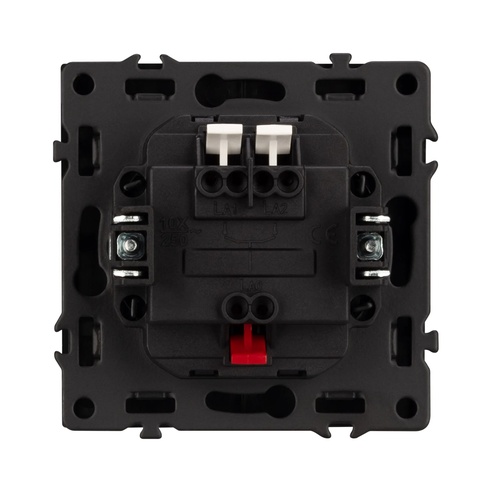 Механизм выключателя двухклавишный непроходной LED SWT-NOBE-MK02-SFPL-L-GR (230V, 10A) (Arlight, -)