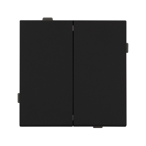 Механизм выключателя двухклавишный непроходной SWT-TENDO-MK02-SFPL-BK (230V, 10A) (Arlight, -)
