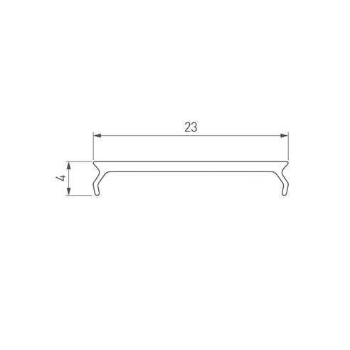 Экран MAT-L-BLACK-3000 черный для PLS-LOCK (Arlight, Пластик)