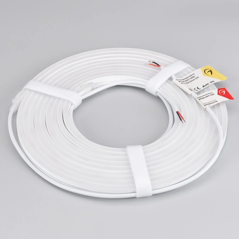 Лента светодиодная герметичная MOONLIGHT-SIDE-A120-06x12mm 24V Warm2700 (9.6 W/m, IP65, 5m, wire x2) (Arlight, Вывод прямой, 3 года)