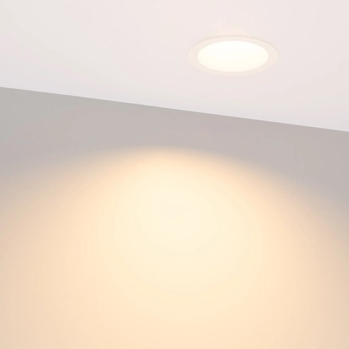 Светильник MS-DROP-BUILT-R84-8W Warm3000 (WH, 85 deg, 230V) (Arlight, IP54 Металл, 5 лет)