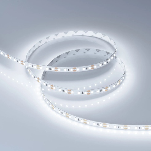 Лента светодиодная RT-A120-8mm 12V Cool 8K (9.6 W/m, IP20, 2835, 5m) (Arlight, 9.6 Вт/м, IP20)