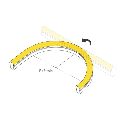 Лента герметичная WAVE-SIDE-A120-12x25mm 230V White6000 (12 W/m, IP67, 50m, wire x2) (Arlight, Грибовидная форма)