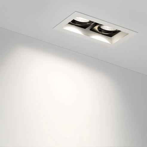 Светильник CL-KARDAN-S180x102-2x9W Warm (WH, 38 deg) (Arlight, IP20 Металл, 3 года)