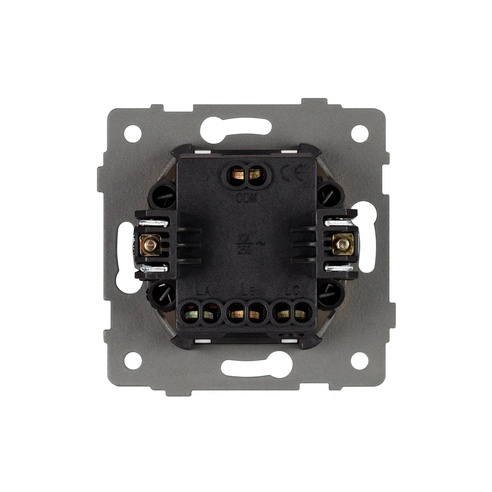 Механизм выключателя трехклавишный непроходной SWT-MK03-PL-BK-V (250V, 10A) (Arlight, -)