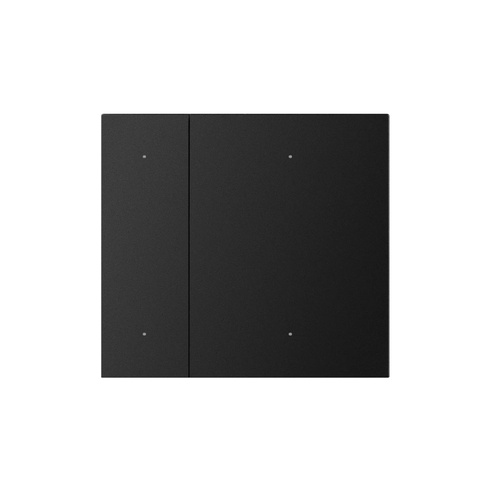 INTELLIGENT ARLIGHT Накладка панели KNX-23-2G-SUF Black (Backlight) (IARL, IP20 Металл, 2 года)