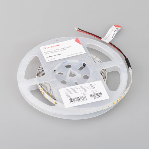 Лента светодиодная ULTRA-C112-10mm 24V Day4000 (19.2 W/m, IP20, 5630, 5m) (Arlight, высок.эфф.160 лм/Вт)
