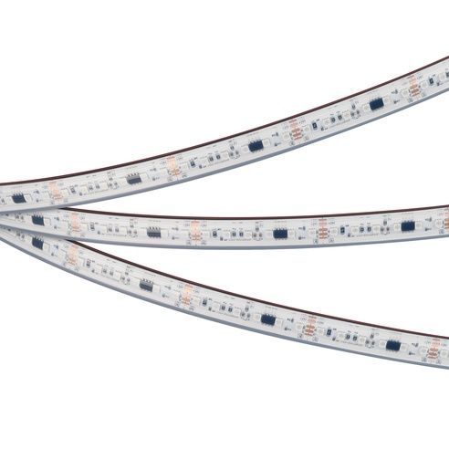 Лента светодиодная герметичная SPI-PS-A120-12mm 24V RGB-PX6-BPT (23 W/m, IP67, 2835, 5m) (Arlight, бегущий огонь)