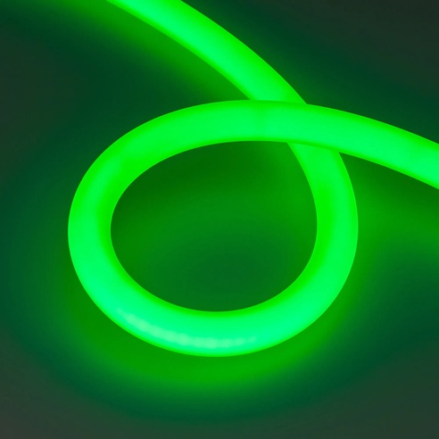 Лента светодиодная герметичная MOONLIGHT-BLACK-TOP-G280-D25mm 24V RGB 360deg (14.4 W/m, IP65, 1m, wire x1) (Arlight, Вывод прямой, 3 года)