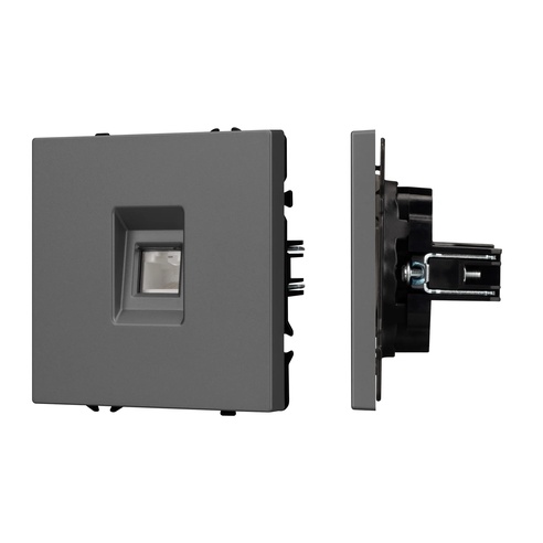 Механизм компьютерной розетки SCT-NOBE-MPC1-SFPL-GR (RJ-45, CAT6) (Arlight, -)