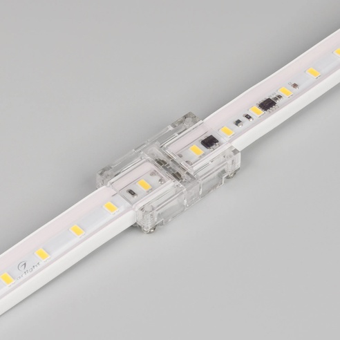 Коннектор прямой для ленты ARL-50000PV (15.5x6mm) прозрачный (Arlight, Пластик)
