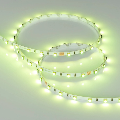 Лента светодиодная MINI-F60-5mm 24V RGB (6 W/m, IP20, 3535, 5m) (Arlight, узкая)